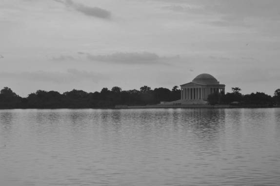 O belo Jefferson Memorial, à beira do Potomac, em Washington DC, capital dos Estados Unidos